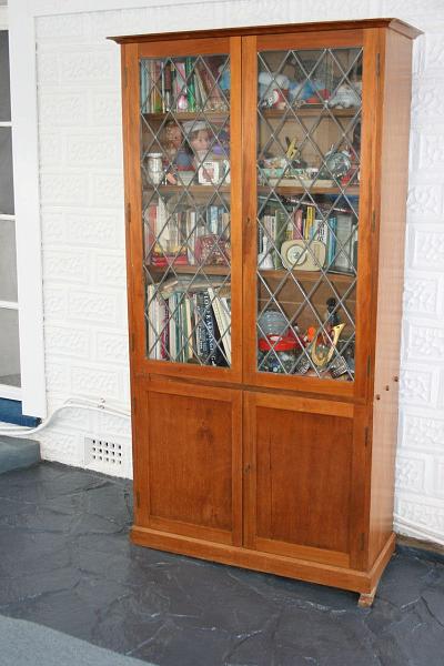 S_IMG_2599.jpg - Book Cabinet. Good condition. Made by my father in the 1930's, during the time of P Bamford Pty Ltd timber mill and carpentry business at Ringwood. Size 950 X 1850 X 350 mm. $700.
